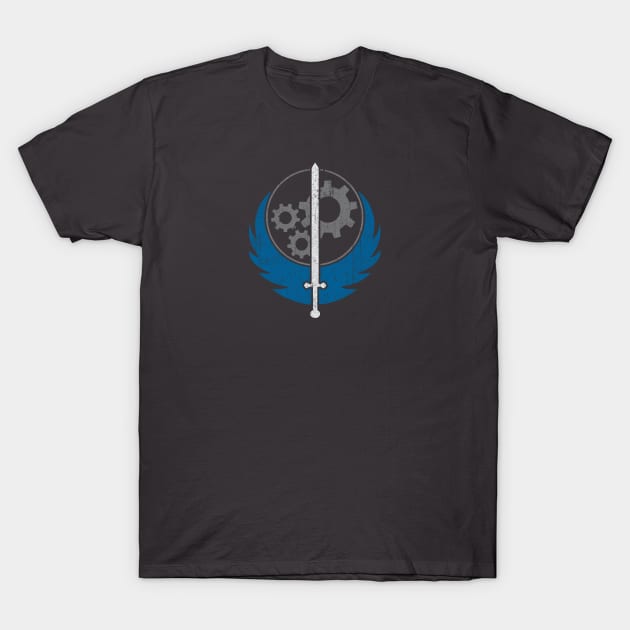 Brotherhood of Steel (Variant) T-Shirt by huckblade